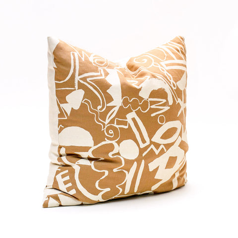 Scatter Pattern Pillow - Cream on Sand